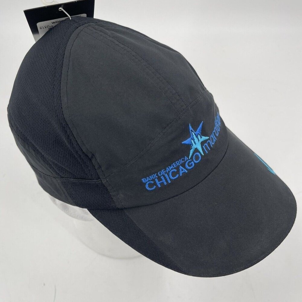 Nike Tailwind Chicago Marathon 2011 Running Hat Dri-FIT 7 Panel Black